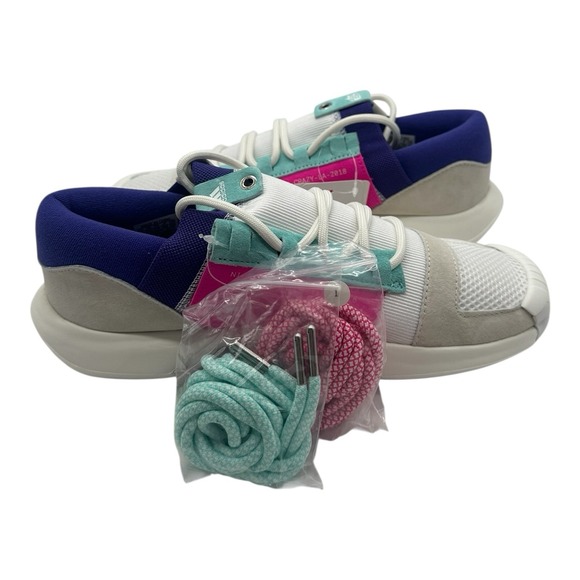 Adidas x Nice Kicks Crazy‎ 1 ADV Shoes Men\'s Size 8 White Aqua Sneakers DB1786 main image 5